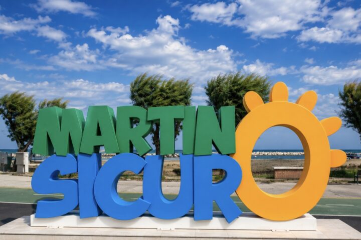 Il punto selfie sul lungomare nord di Martinsicuro