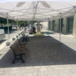 Gazebo installato davanti alle Dune a Silvi