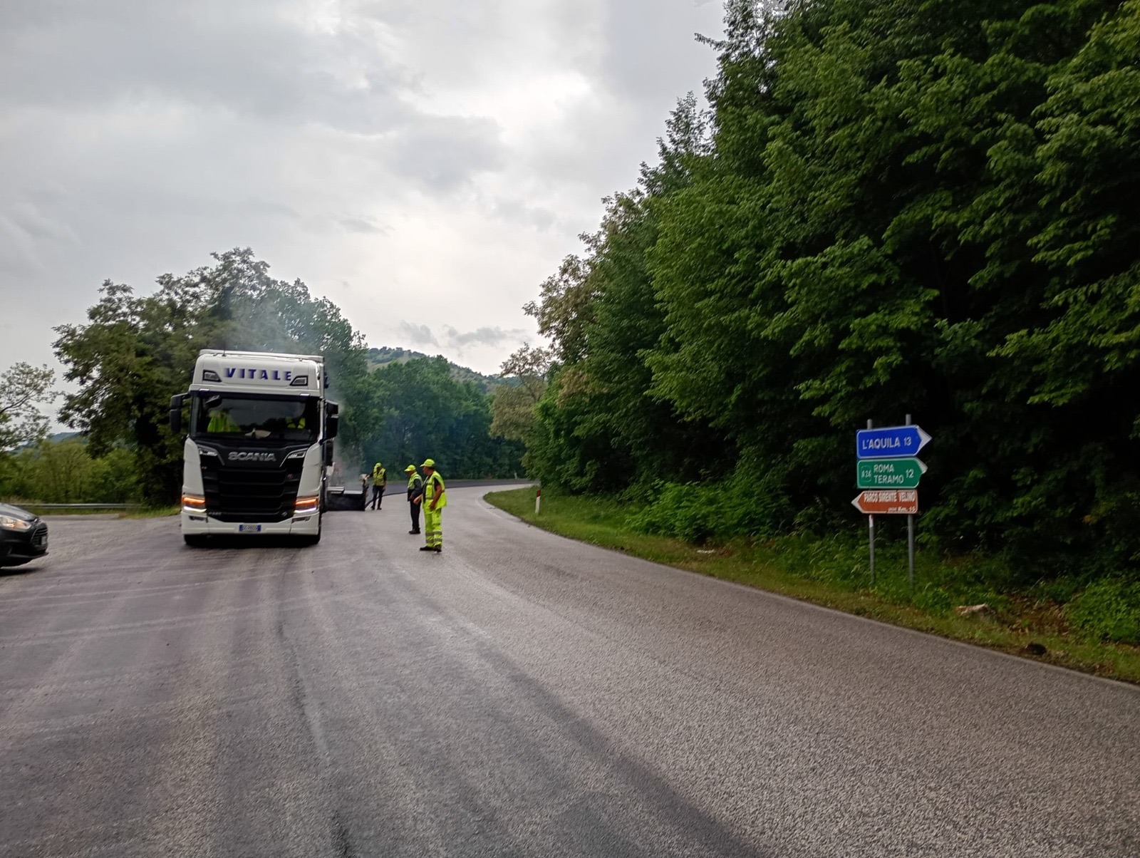 Lavori SR 5 Bis SP 38 Provincia dell'Aquila