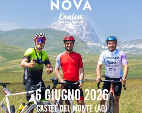 NOVA Eroica del Gran Sasso, oggi Castel del Monte accoglie oltre 500 cicloturismo da tutto il mondo