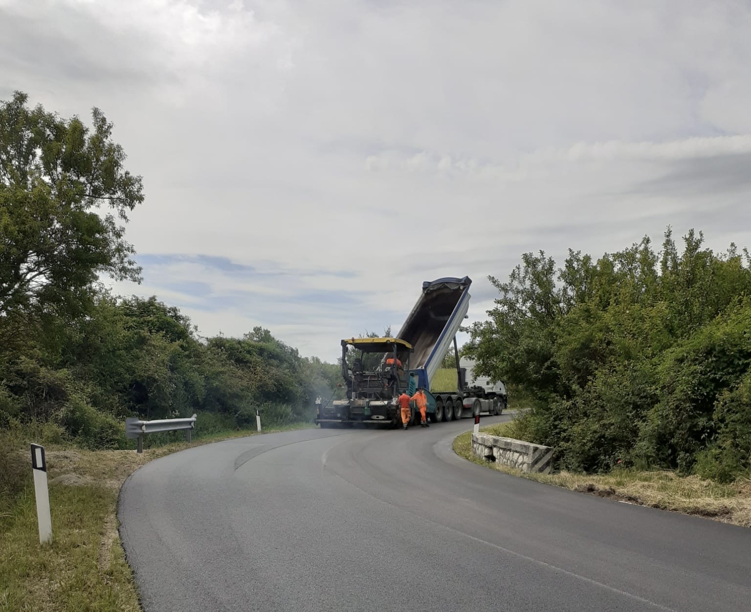 Lavori SP17 L'Aquila Ortona dei Marsi