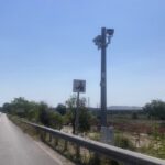 Il tutor installato sulla ex strada statale 80 Bellante