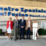 Visita al centro spaziale del fucino del ministro Urso