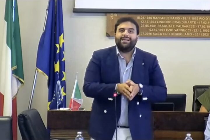 Il vicesindaco Angelio Marcone nel consigliere comunale di Roseto