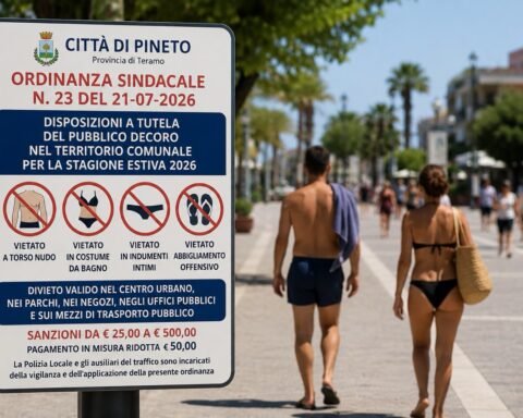Ordinanza sindacale, stop, costume