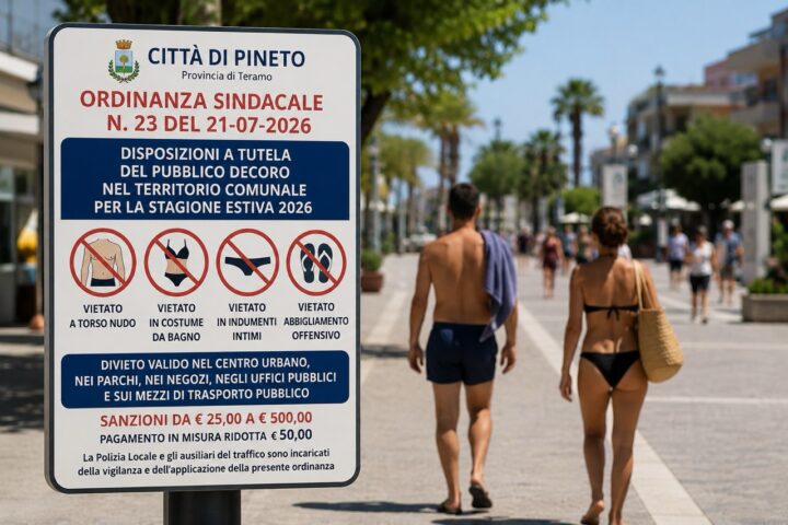 Ordinanza sindacale, stop, costume