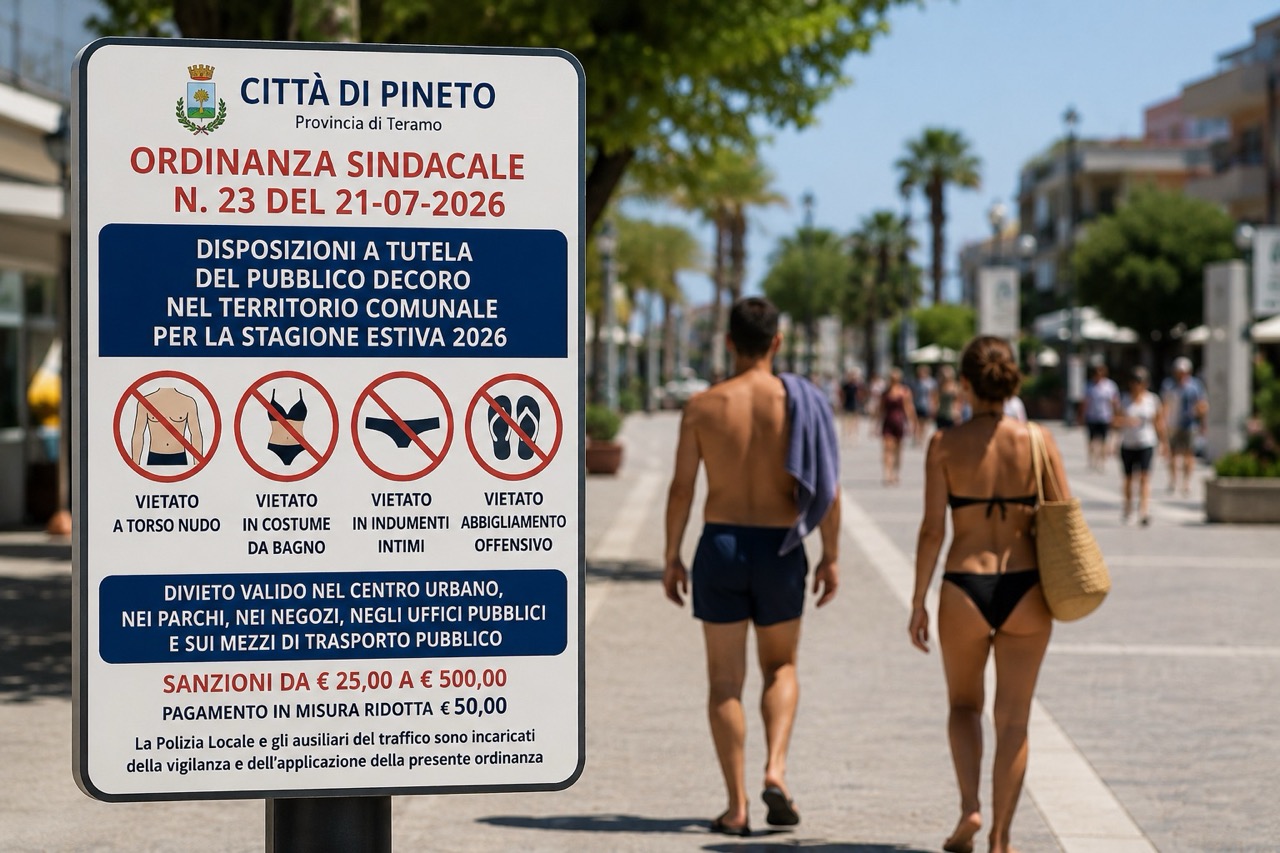 Ordinanza sindacale, stop, costume