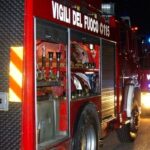 Vigili del Fuoco in azione di notte