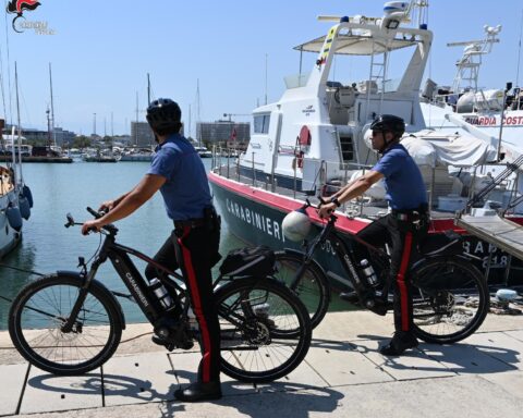 Carabinieri in bici a Pescara