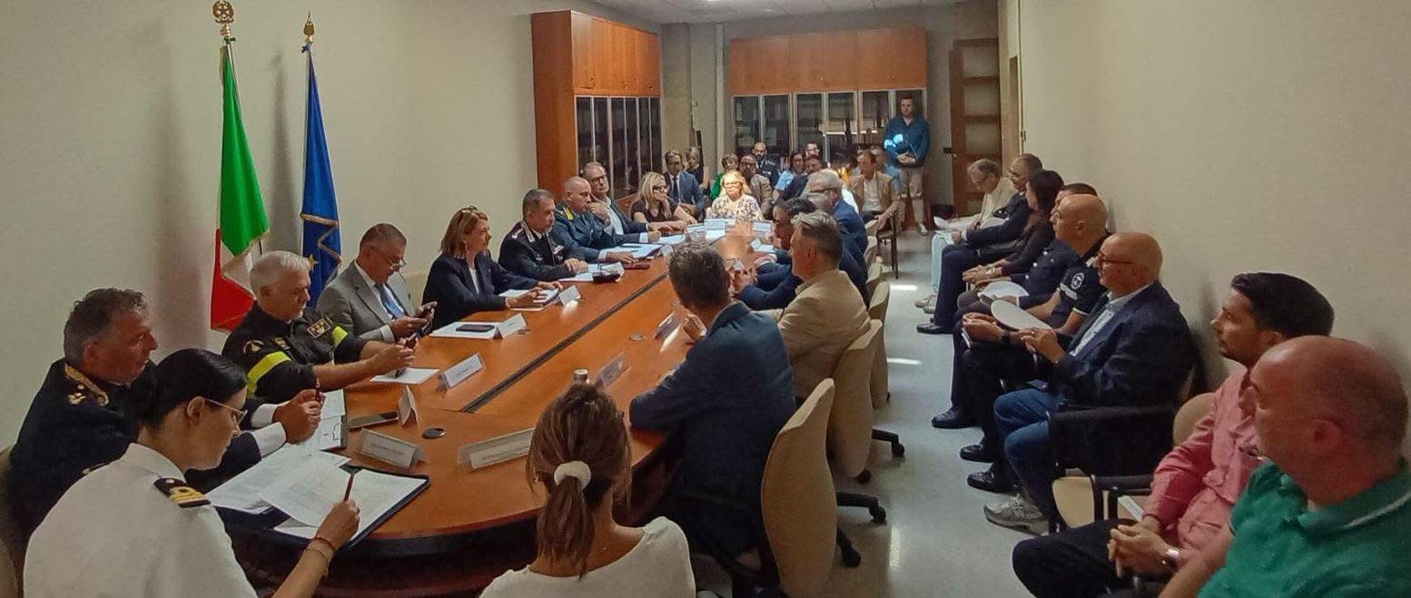 Tavolo della prefettura per la sicurezza Teramo