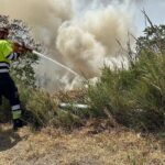 Incendio alla riserva dei calanchi di atri