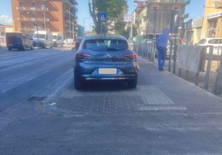 Sosta selvaggia via Tiburtina Pescara