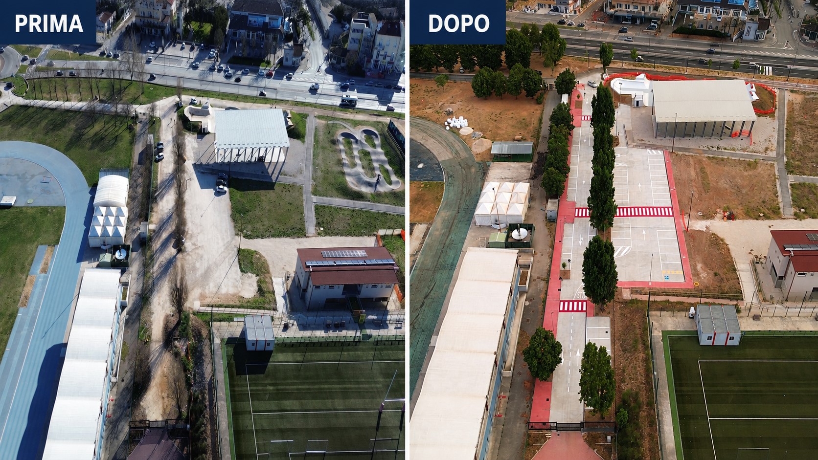 Piazza d'Armi L'Aquila Prima e Dopo