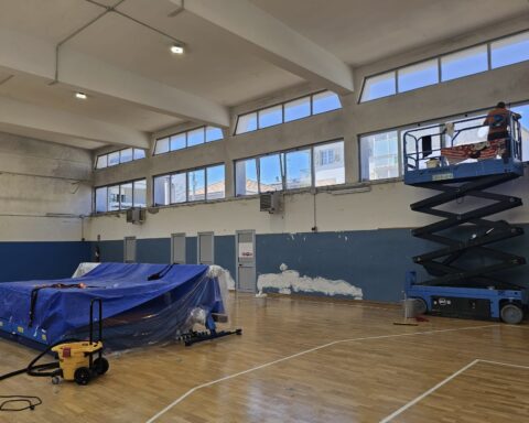La palestra di Roseto in via Piemonte